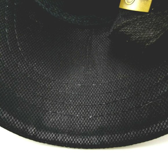 Happy Chef HC Restaurant Strapback Black Hat Cap Food Military Cadet Style - Picture 5 of 8